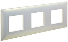 Рамка универсальная DKC Avanti 3-м. белый жемчуг картинка